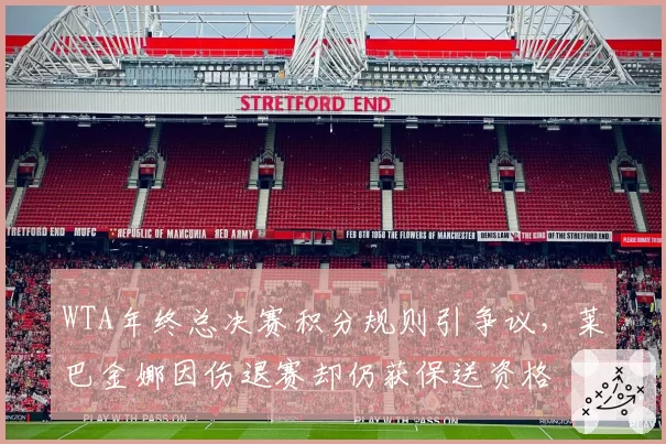 WTA年终总决赛积分规则引争议,莱巴金娜因伤退赛却仍获保送资格